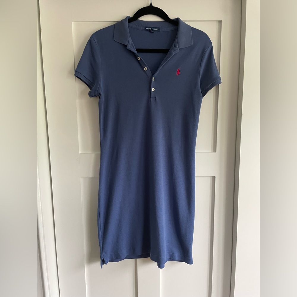 Ralph Lauren T Shirt Dress in Blue. Size Small.